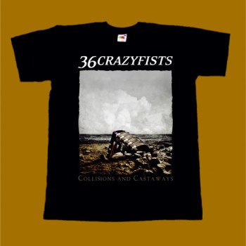 36 CRAZYFISTS T-SHIRT - COLLISIONS AND CASTAWAYS