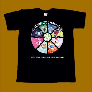 SUICIDAL TENDENCIES T-SHIRT - FREE YOUR SOUL AND SAVE MY MIND