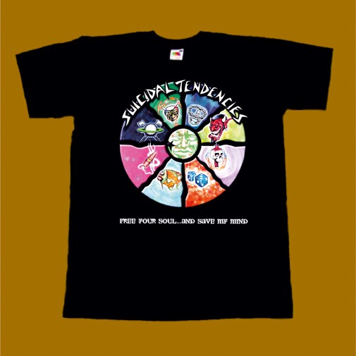 SUICIDAL TENDENCIES T-SHIRT - FREE YOUR SOUL AND SAVE MY MIND
