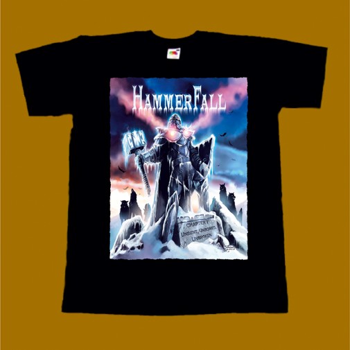 HAMMERFALL T-SHIRT - CHAPTER V UNBENT UNBOWED UNBROKEN