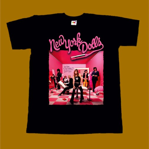 NEW YORK DOLLS T-SHIRT - ONE DAY IT WILL PLEASE US TO REMEMBER EVEN THIS