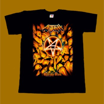 ANTHRAX T-SHIRT - WORSHIP MUSIC