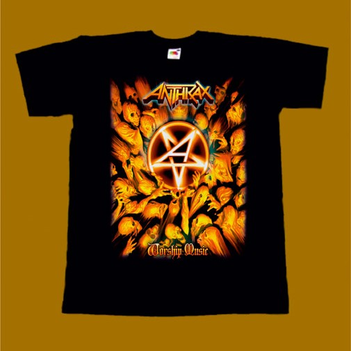 ANTHRAX T-SHIRT - WORSHIP MUSIC