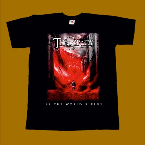 THEOCRACY T-SHIRT - AS THE WORLD BLEEDS