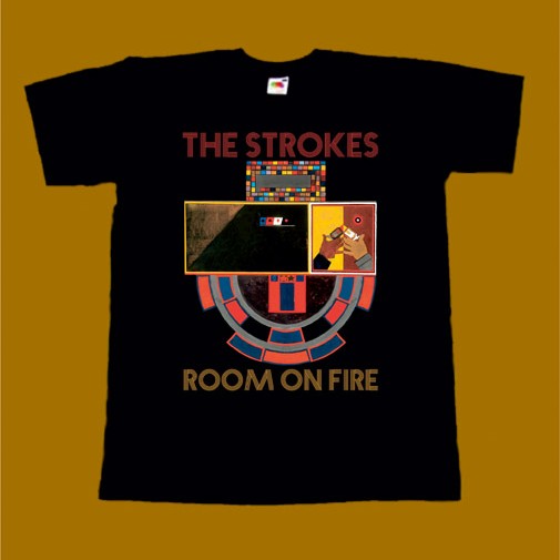 THE STROKES T-SHIRT - ROOM ON FIRE