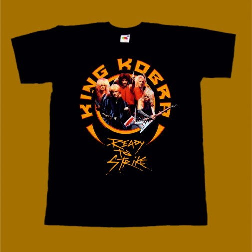 KING KOBRA T-SHIRT - READY TO STRIKE