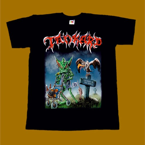 TANKARD T-SHIRT - ONE FOOT IN THE GRAVE