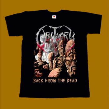 OBITUARY T-SHIRT - BACK FROM THE DEAD