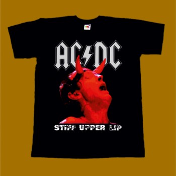 AC / DC T-SHIRT - STIFF UPPER LIP