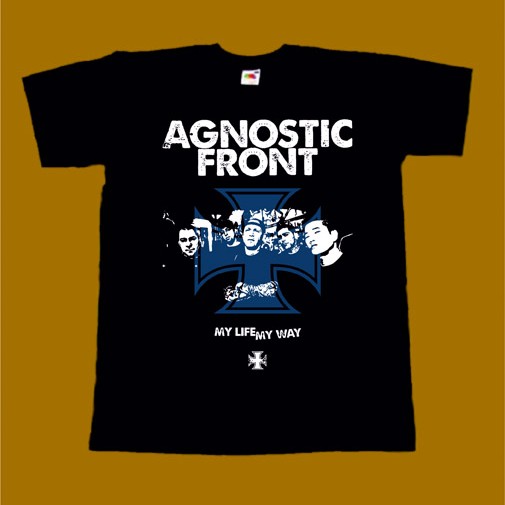 AGNOSTIC FRONT T-SHIRT - MY LIFE MY WAY