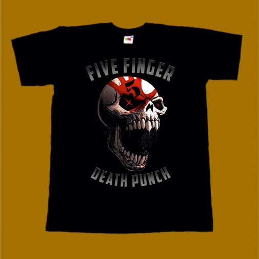 FIVE FINGER DEATH PUNCH T-SHIRT - SKULL 2