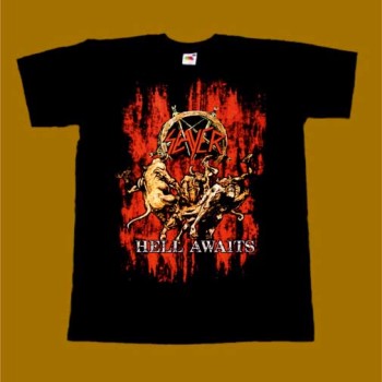SLAYER T-SHIRT - HELL AWAITS