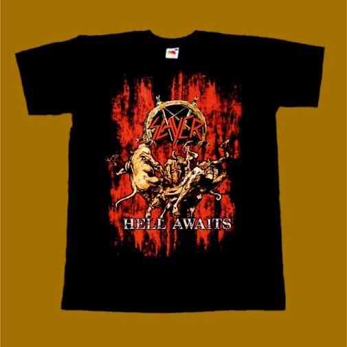 SLAYER T-SHIRT - HELL AWAITS