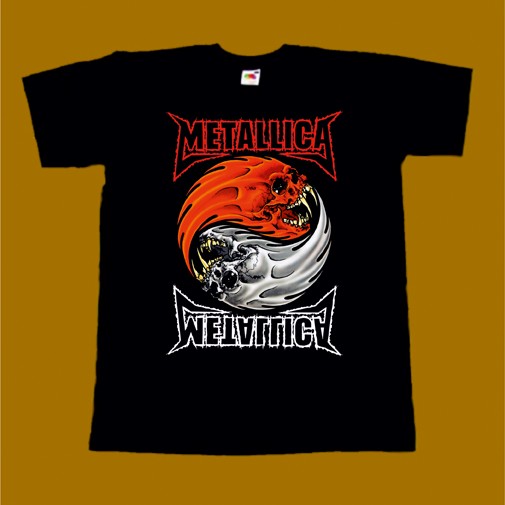 METALLICA T-SHIRT - YIN YANG SKULLS