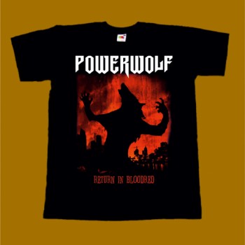 POWERWOLF T-SHIRT - RETURN IN BLOODRED