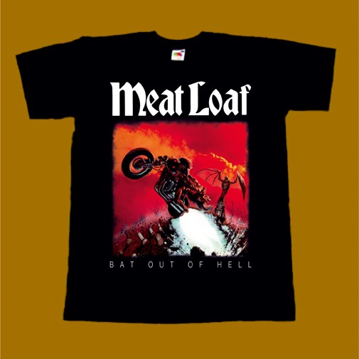 MEAT LOAF T-SHIRT - BAT OUT OF HELL