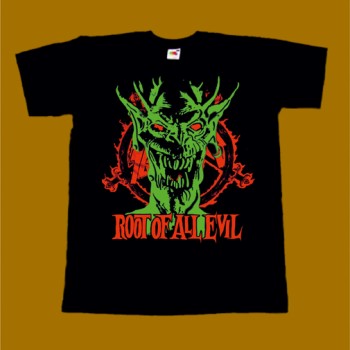 SLAYER T-SHIRT - ROOT OF ALL EVIL