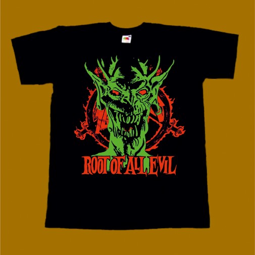 SLAYER T-SHIRT - ROOT OF ALL EVIL