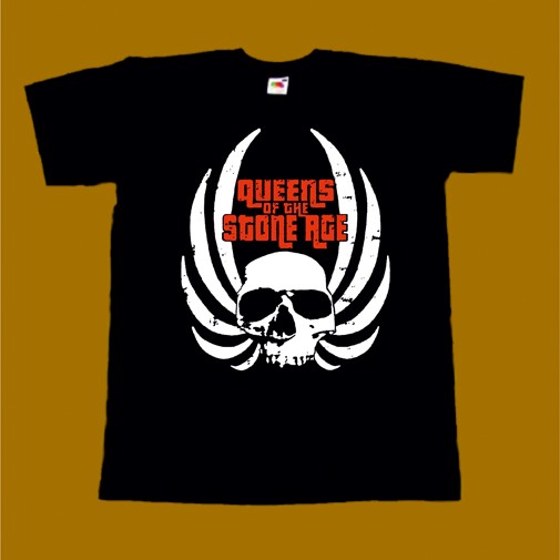 QUEENS OF THE STONE AGE T-SHIRT - SKULL