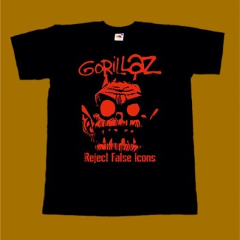 GORILLAZ T-SHIRT - REJECT FALSE ICONS