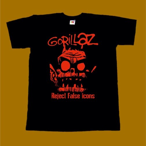 GORILLAZ T-SHIRT - REJECT FALSE ICONS