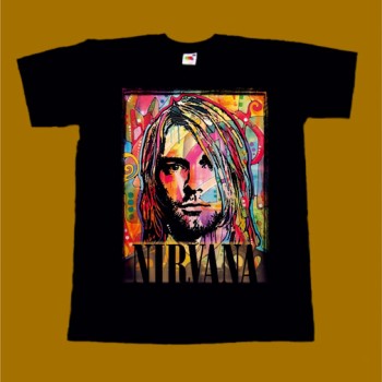 NIRVANA T-SHIRT - COBAIN FACE 2