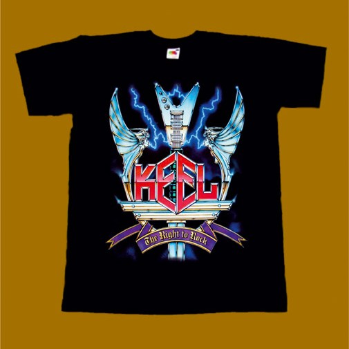 KEEL T-SHIRT - THE RIGHT TO ROCK