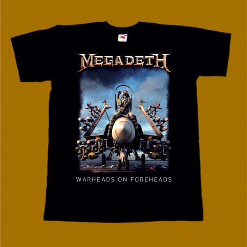 MEGADETH T-SHIRT - WARHEADS ON FOREHEADS