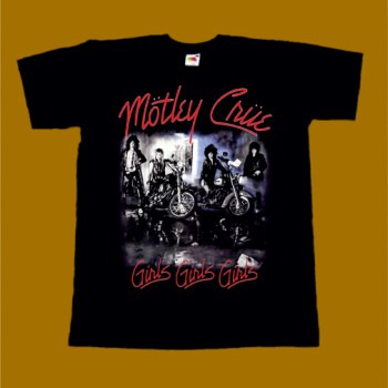 MOTLEY CRUE T-SHIRT - GIRLS GIRLS GIRLS