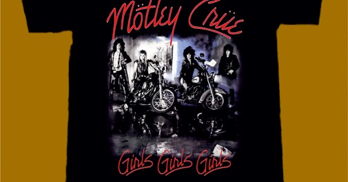 Maglietta Motley Crue Per Ragazze - Girls Girls Girls Band Logo - Ufficiale Amplified, Taglia XL - 3