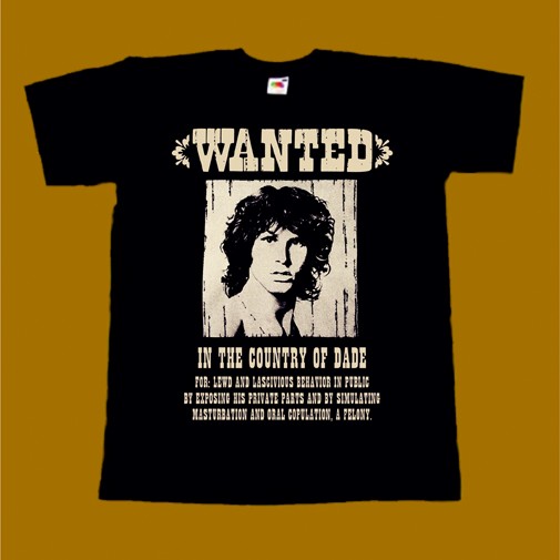 THE DOORS T-SHIRT - MORRISON WANTED