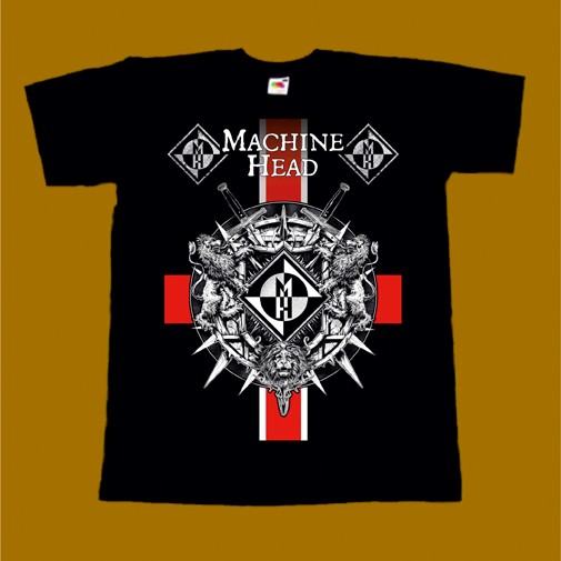 MACHINE HEAD T-SHIRT - NEW LOGO FLAG