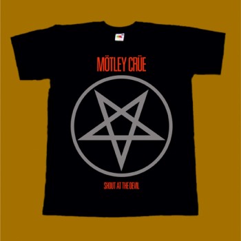 MOTLEY CRUE T-SHIRT - SHOUT AT THE DEVIL