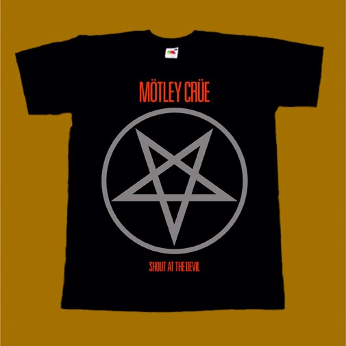 MOTLEY CRUE T-SHIRT - SHOUT AT THE DEVIL