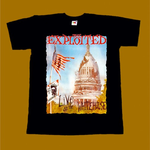 THE EXPLOITED T-SHIRT - LIVE AT THE WHITEHOUSE
