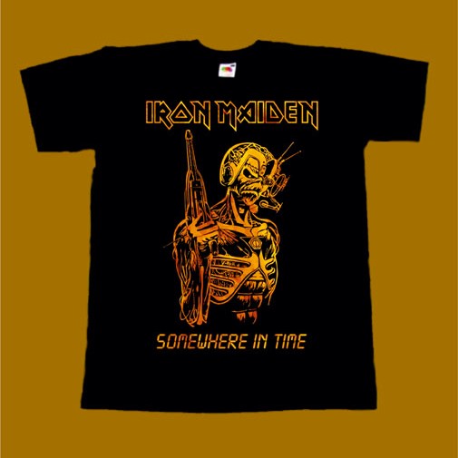IRON MAIDEN T-SHIRT - SOMEWHERE IN TIME 2
