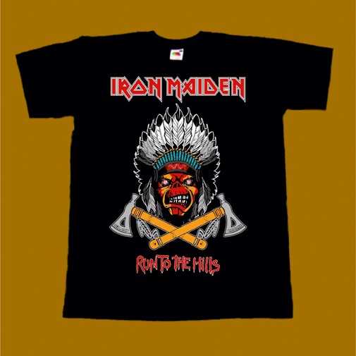 IRON MAIDEN T-SHIRT - RUN TO THE HILLS 2