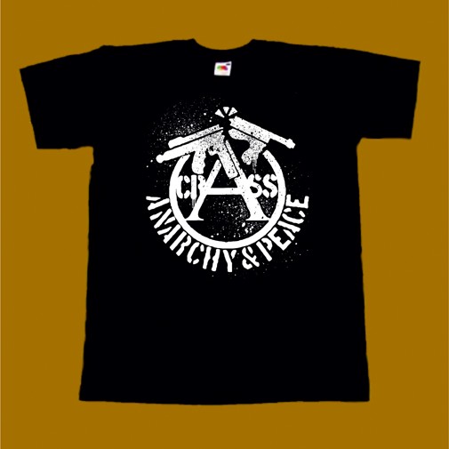 CRASS T-SHIRT - ANARCHY AND PEACE