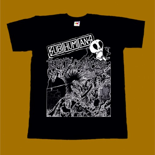 SUBHUMANS T-SHIRT - THE DAY THE COUNTRY DIED