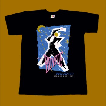 DAVID BOWIE T-SHIRT - SERIOUS MOONLIGHT