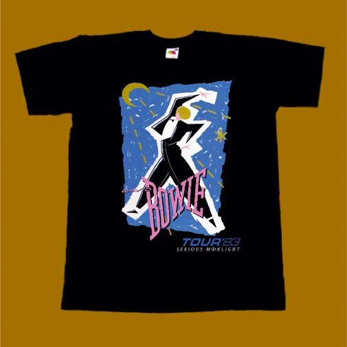 DAVID BOWIE T-SHIRT - SERIOUS MOONLIGHT