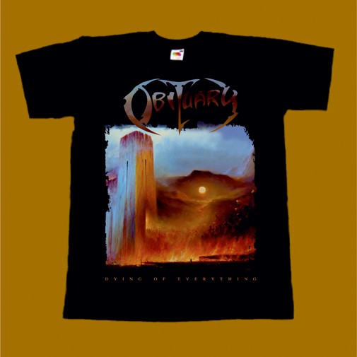 OBITUARY T-SHIRT - DYING OF EVERYTHING