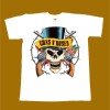 GUNS N ROSES T-SHIRT - COLORED SKULL LOGO