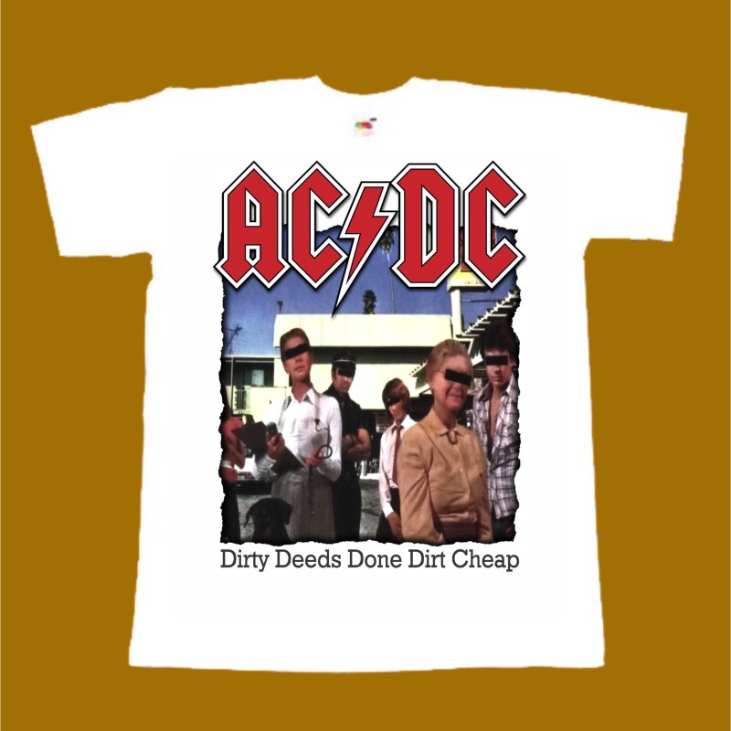 AC / DC T-SHIRT - DIRTY DEEDS DONE DIRT CHEAP