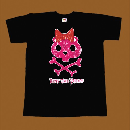 HAPPY TREE FRIENDS T-SHIRT - SKULL