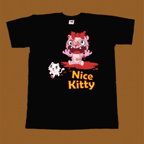 HAPPY TREE FRIENDS T-SHIRT - NICE KITTY