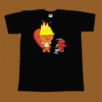 HAPPY TREE FRIENDS T-SHIRT - FIREMAN