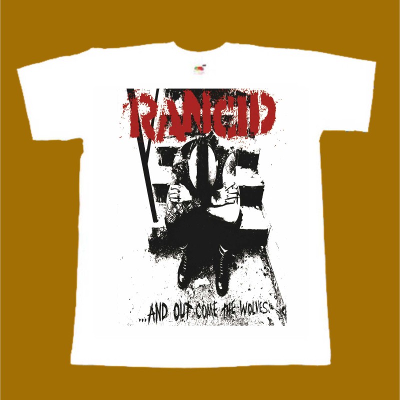 RANCID T-SHIRT - AND OUT COME THE WOLVES