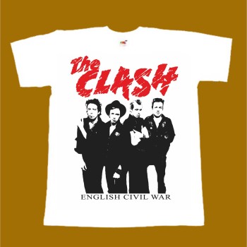 THE CLASH T-SHIRT - ENGLISH CIVIL WAR