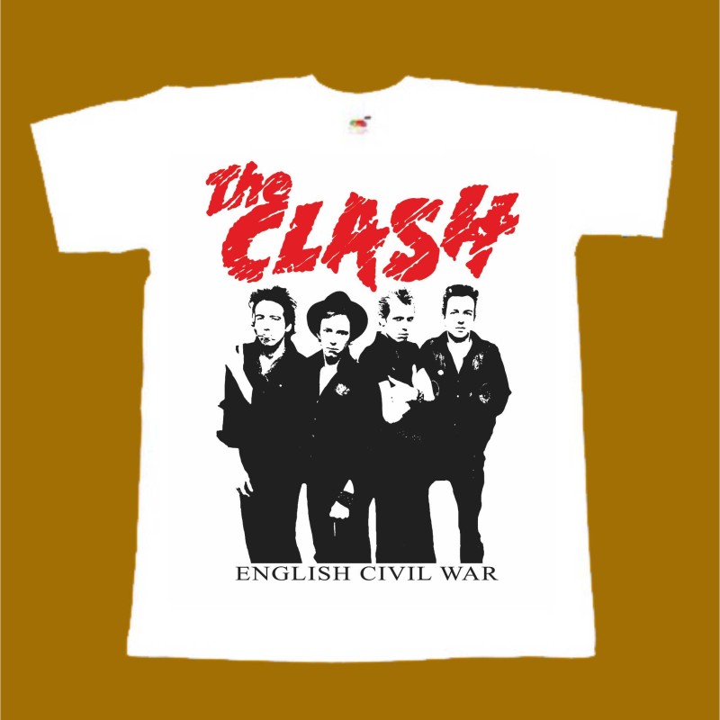 THE CLASH T-SHIRT - ENGLISH CIVIL WAR